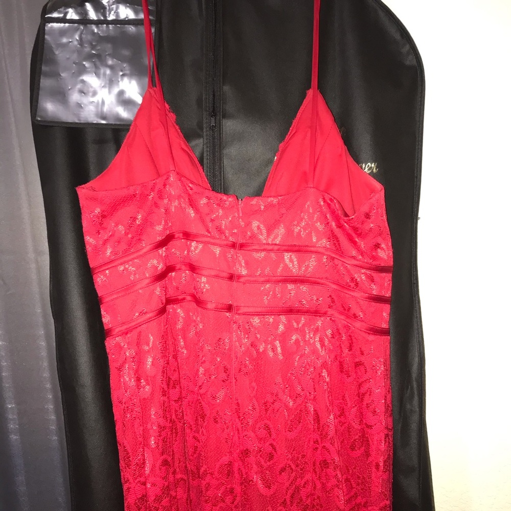 RED LACE PROM DRESS ❤️ - Picture 7 of 8